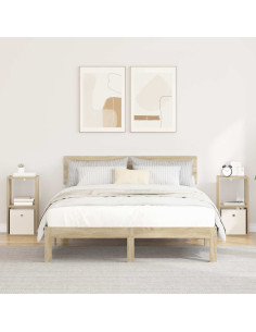 Comodino con cassetto 2 pcs Rovere Sonoma 30,5 x 27 x 59,5 cm