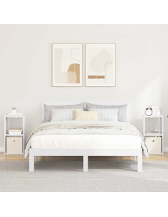 Comodino 2 pcs Bianco 30,5 x 27 x 59,5 cm Legno multistrato