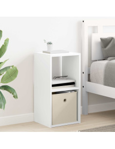 Comodino Bianco 30,5 x 27 x 59,5 cm Legno multistrato