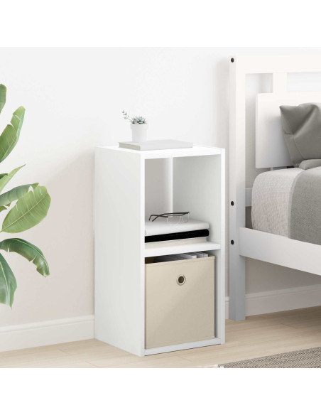 Comodino Bianco 30,5 x 27 x 59,5 cm Legno multistrato