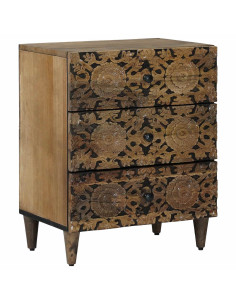 Mobiletto da Letto con cassetto Marrone 50 x 33 x 60 cm