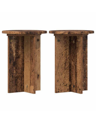 Supporto per piante 2 pcs Legno antico Ø29,5 x 40 cm