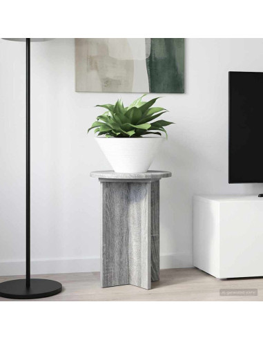 Supporto per piante 2 pcs Grigio Sonoma Ø29,5 x 40 cm