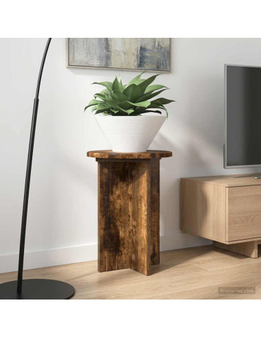 Supporto per piante 2 pcs Rovere Fumo Ø29,5 x 40 cm