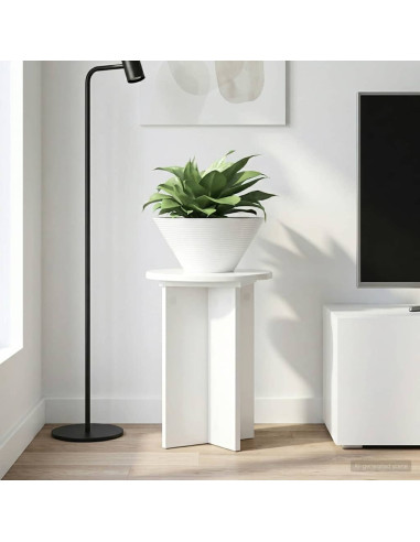 Supporto per piante 2 pcs Bianco Lucido Ø29,5 x 40 cm