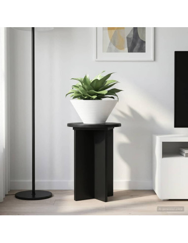 Supporto per piante 2 pcs Nero Ø29,5 x 40 cm