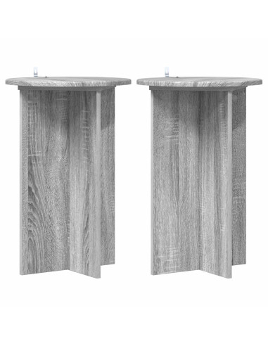 Supporto per piante 2 pcs Grigio Sonoma Ø40 x 60 cm