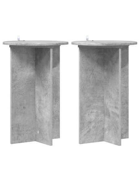 Supporto per piante 2 pcs Grigio Cemento Ø40 x 60 cm