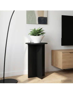 Supporto per piante 2 pcs Nero Ø40 x 60 cm Legno ingegnerizzato