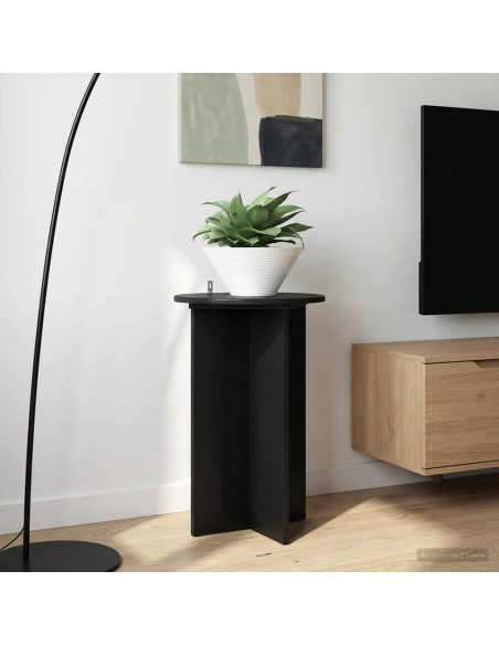 Supporto per piante 2 pcs Nero Ø40 x 60 cm Legno ingegnerizzato