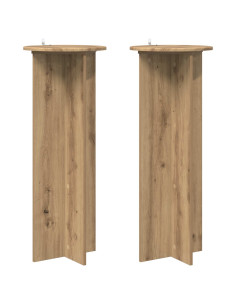 Supporto per piante 2 pcs Rovere Artigianale Ø40 x 100 cm