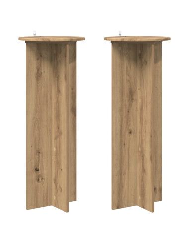 Supporto per piante 2 pcs Rovere Artigianale Ø40 x 100 cm