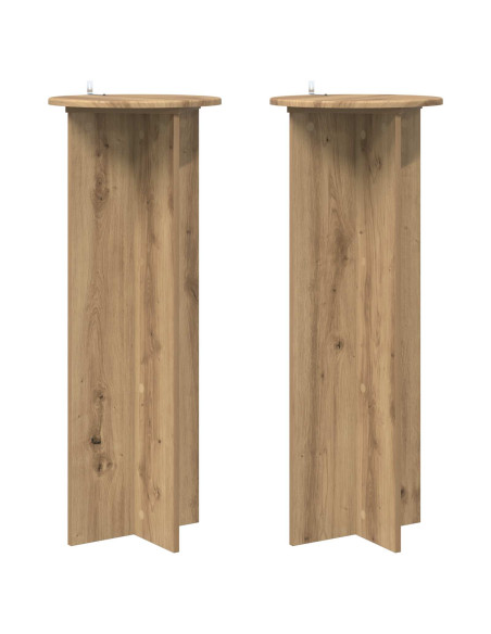 Supporto per piante 2 pcs Rovere Artigianale Ø40 x 100 cm
