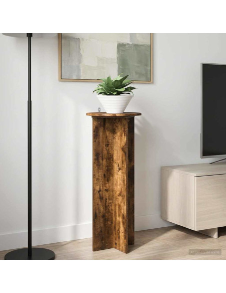 Supporto per piante 2 pcs Rovere Fumo Ø40 x 100 cm