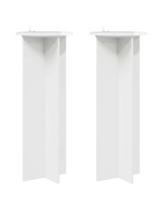 Supporto per piante 2 pcs Bianco Lucido Ø40 x 100 cm