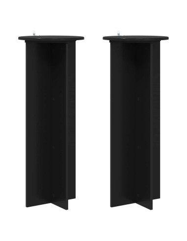 Supporto per piante 2 pcs Nero Ø40 x 100 cm
