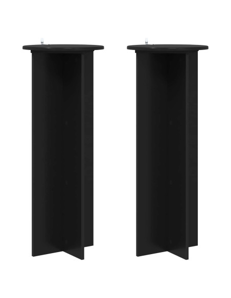 Supporto per piante 2 pcs Nero Ø40 x 100 cm