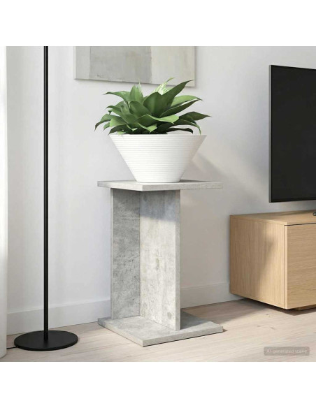 Supporto per piante 2 pcs Grigio Cemento 25 x 25,5 x 40,5 cm