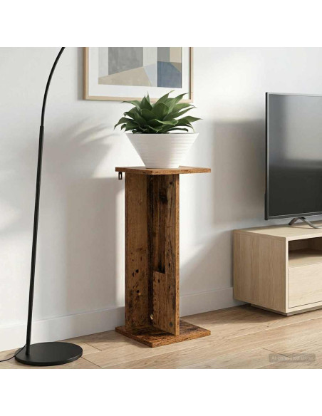 Supporto per piante 2 pcs Legno vecchio 25 x 25,5 x 60,5 cm