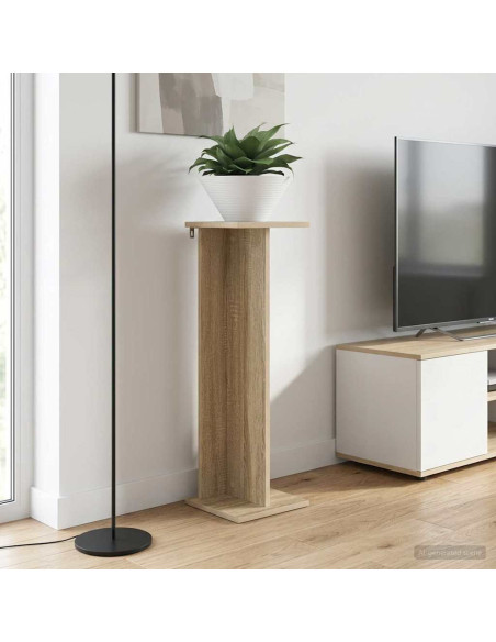 Supporto per piante 2 pcs Rovere Sonoma 25 x 25,5 x 80,5 cm