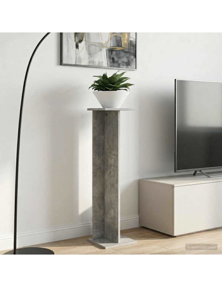 Supporto per piante 2 pcs Grigio Cemento 25 x 25,5 x 100,5 cm