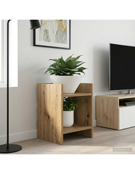 Supporto per piante 2 pcs Rovere Artigianale 30 x 30 x 40 cm