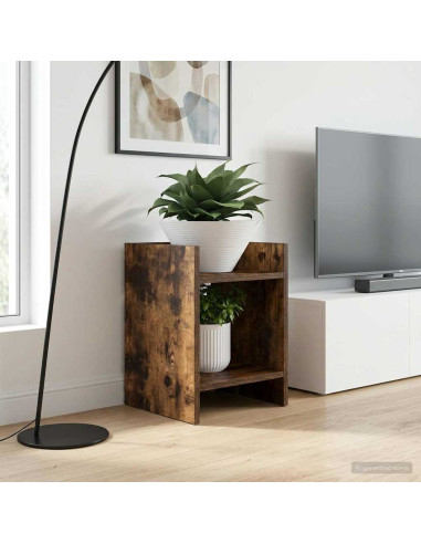 Supporto per piante 2 pcs Quercia Affumicata 30 x 30 x 40 cm