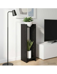 Supporto per piante 2 pcs Rovere Nero 30 x 30 x 100 cm