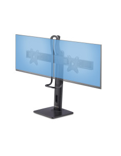 StarTech.com Supporto da Tavolo per Due Monitor- Staffa con barra trasversale per 2 Schermi da 27" VESA 75x75/100x100, altezza r