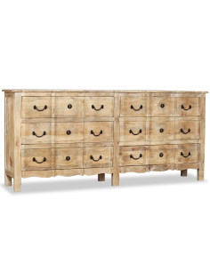 Credenza in Legno Massello di Mango 200x40x90 cm