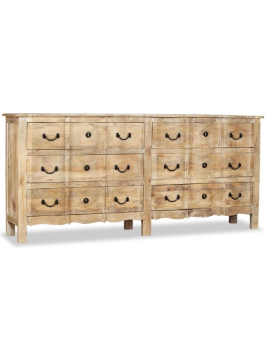 Credenza in Legno Massello di Mango 200x40x90 cm