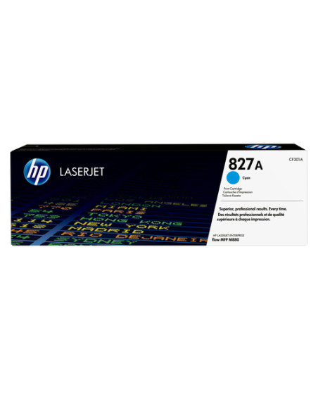 HP Cartuccia Toner originale ciano LaserJet 827A