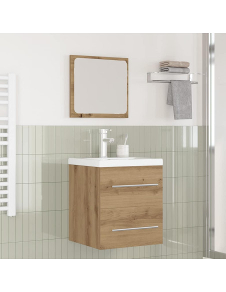 Set di mobili per il bagno 2 pcs Rovere artigianale