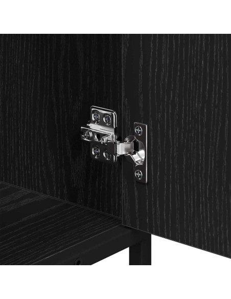 Mobile da Bagno Rovere Nero 65 x 33 x 60 cm Legno multistrato
