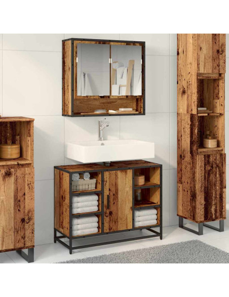 Mobile da Bagno Legno vecchio 80 x 33 x 60 cm Legno multistrato