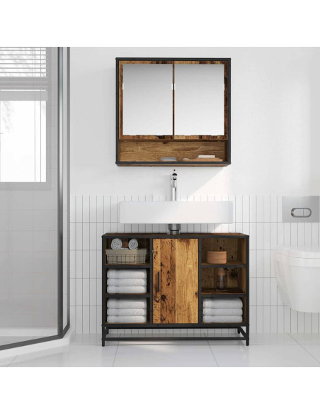 Mobile da Bagno Legno vecchio 80 x 33 x 60 cm Legno multistrato