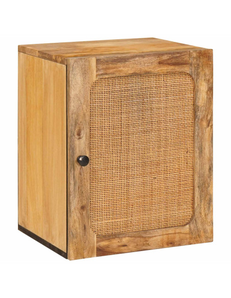 Set da Bagno con cassetto Naturale Legno di mango massello