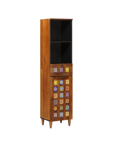 Set di mobili per il bagno 3 pcs Noce Legno di mango massello