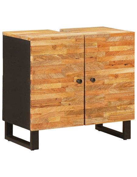 Set da Bagno con cassetto Naturale Legno di mango massello