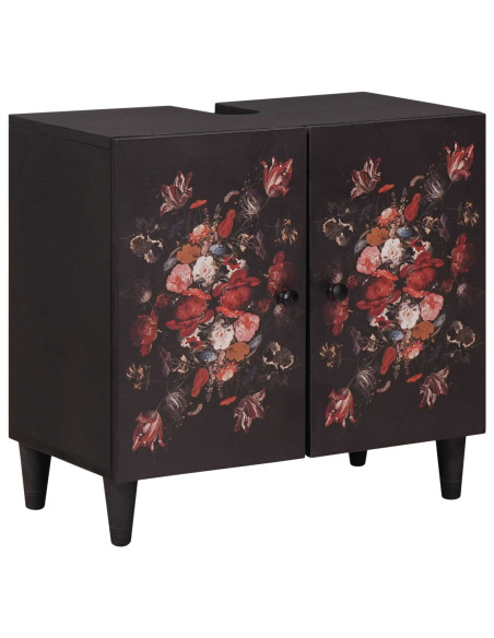 Set di Armadi da Bagno con porta 2 pcs Legno di mango massello