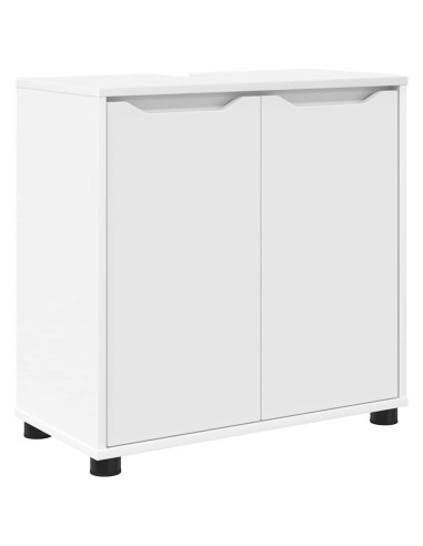 Set di mobili per il bagno 3 pcs Bianco Legno multistrato