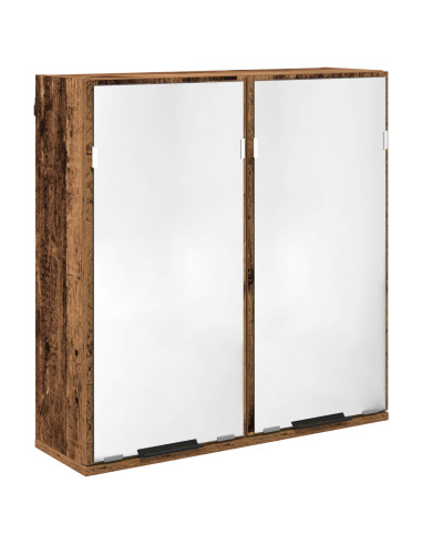 Set di mobili per il bagno con cassetto 3 pcs Legno vecchio
