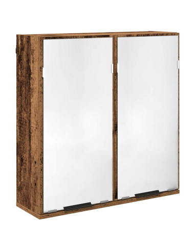 Set di Armadi da Bagno 3 pcs Legno vecchio Legno multistrato