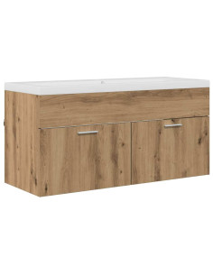 Mobile da Bagno con porta Rovere artigianale 100 x 38,5 x 46 cm 2