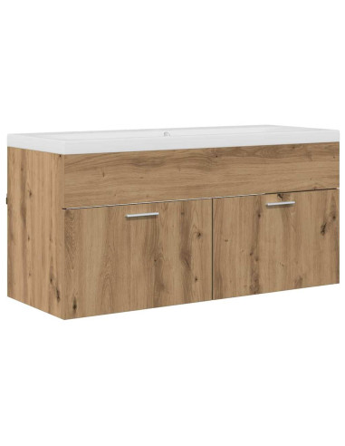 Mobile da Bagno con porta Rovere artigianale 100 x 38,5 x 46 cm