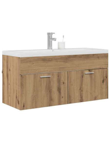Mobile da Bagno con porta Rovere artigianale 100 x 38,5 x 46 cm