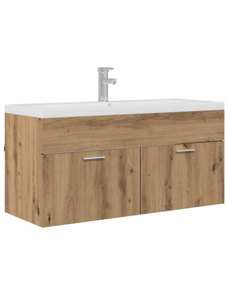 Mobile da Bagno con porta Rovere artigianale 100 x 38,5 x 46 cm