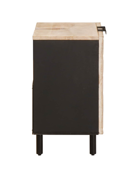 Armadio per Lavabo da Bagno con porta Bianco 62 x 33 x 58 cm