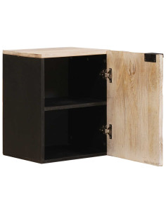 Mobile Appeso da Bagno con lo scaffale Bianco 38 x 33 x 48 cm 2