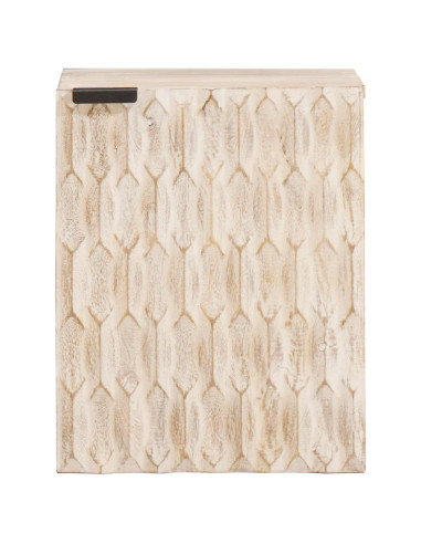 Mobile Appeso da Bagno con lo scaffale Bianco 38 x 33 x 48 cm